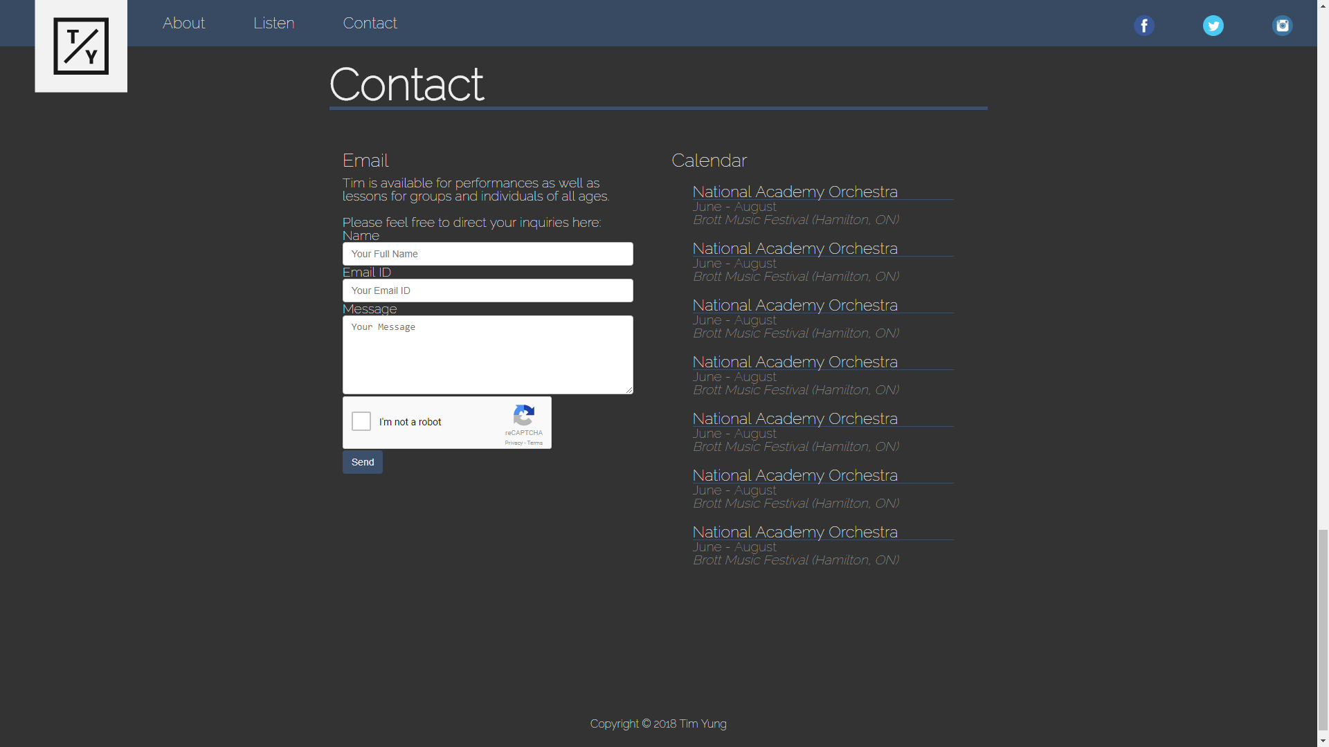 Final contact section